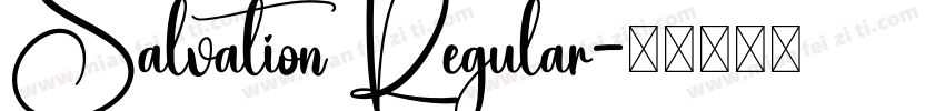 Salvation Regular字体转换